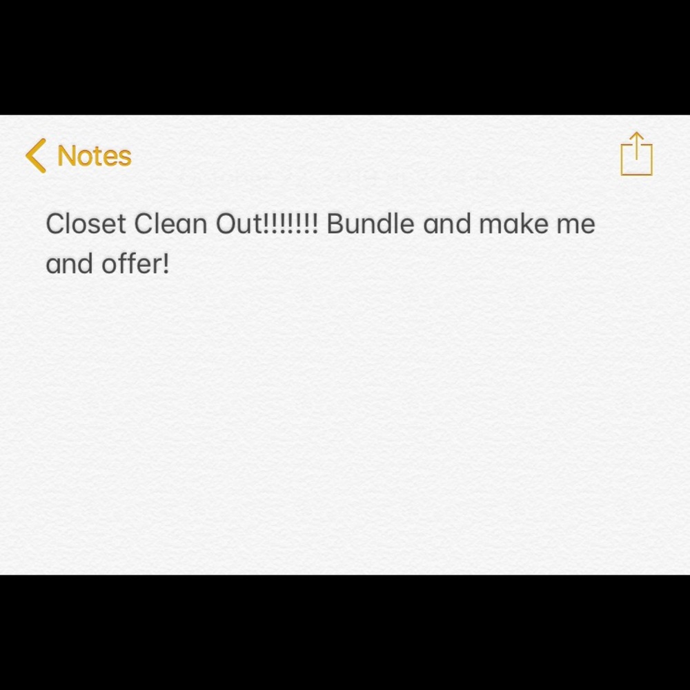 Closet Clean Out! Me an offer!!!